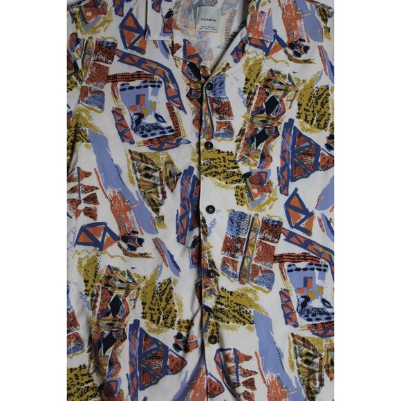 PULL & BEAR Short Sleeve Button Down Shirt Mens Large - Picture 2 of 4